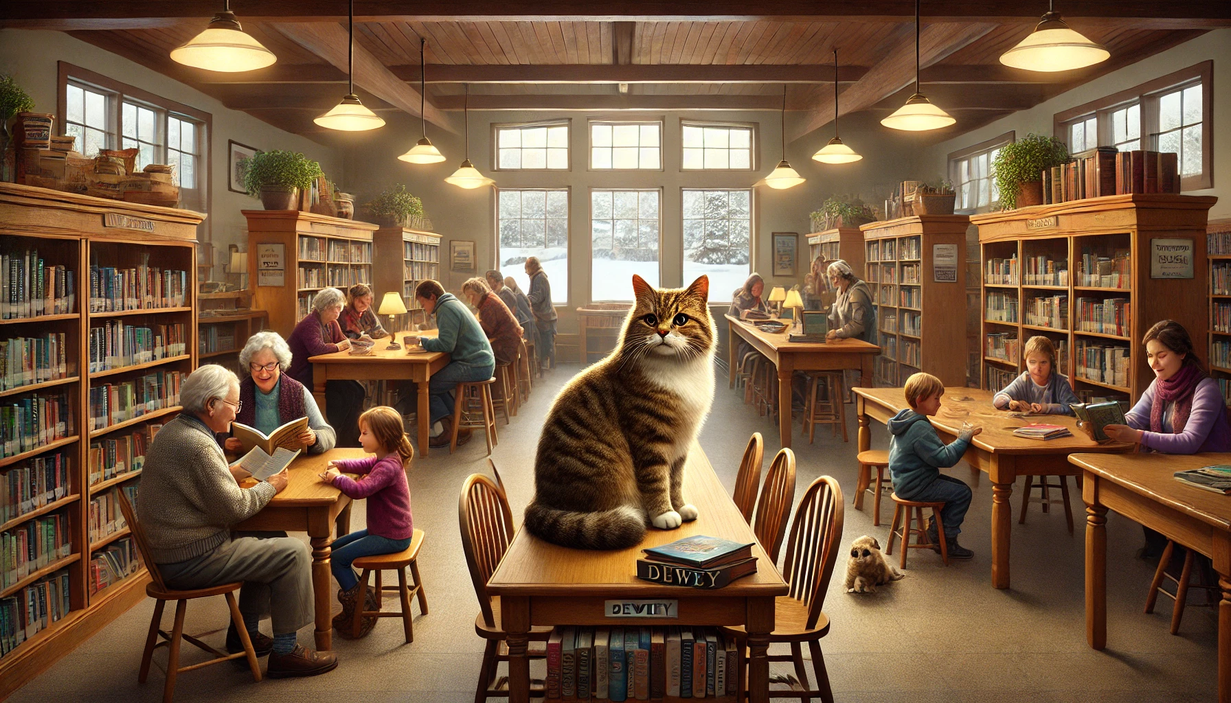 library-cat